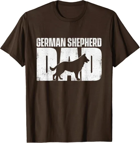 Vista 56 de Camiseta de pastor alemán para el día del padre del dueño de perros caninos, Negro