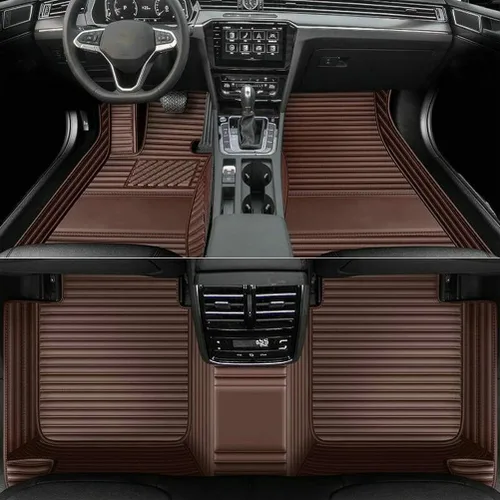 Vista 10 de Alfombrillas personalizadas para Prado Sedan 2000-2023, cobertura completa de accesorios para piso interior del vehículo (beige)