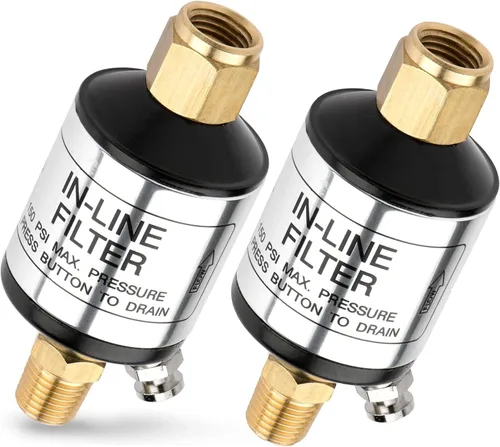 Vista 8 de Neiko Separador de agua y aceite en línea, 1/4" NPT