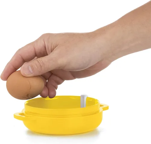 Vista 3 de PrepSolutions Sandwichera de desayuno, 1 huevo, amarillo, cocina fácil de usar para sándwiches de desayuno perfectos