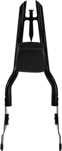Vista 8 de Respaldo Sissy Bar Cromado Desmontable con Almohadilla Trasera para Pasajero para Modelos Harley Davidson Touring 2009-2024 Street Glide, CVO Road