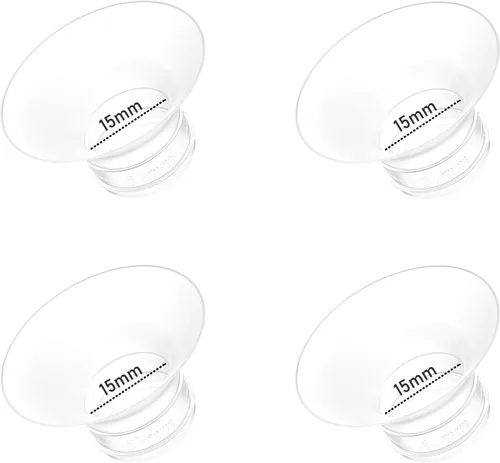 Vista 12 de 4 piezas de insertos de brida de 0.51 pulgadas compatibles con Momcozy M9/M6/M5/V1 Pro/V2 Pro/S12 Pro/S9 Pro, para piezas de repuesto de extractor