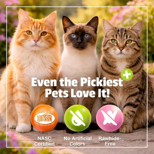 Vista 3 de Suplemento lisina masticable, apoyo inmunológico y respiratorio para gatos, 60