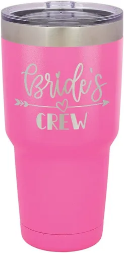 Vista 17 de Vaso grabado para novias de acero con revestimiento de polvo y láser, taza de viaje, sin BPA, para mantener tu bebida fría o caliente, idea