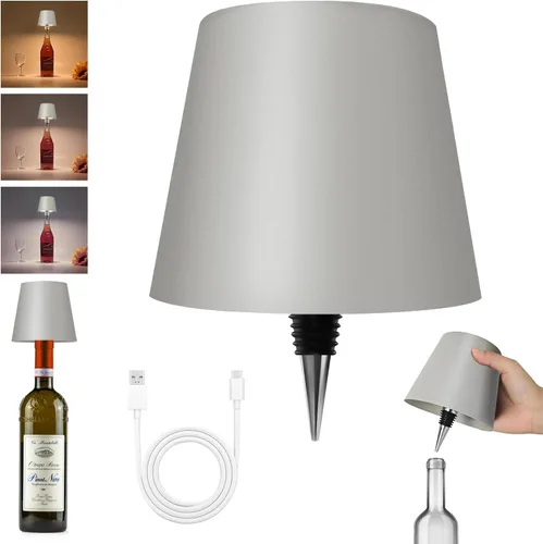 Vista 18 de 2025 Nueva Lámpara Inalámbrica para Botellas - Luces LED para Botellas de Licor y Vino, Pantalla Inalámbrica, Luz Superior para Botella de Whisky