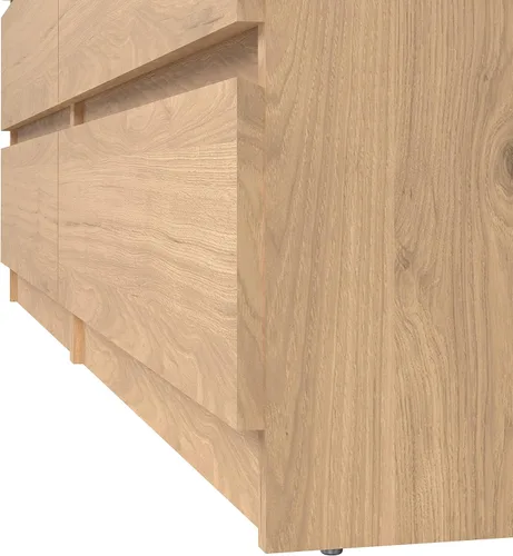 Vista 8 de Tvilum - Cómoda doble con 6 cajones Hickory