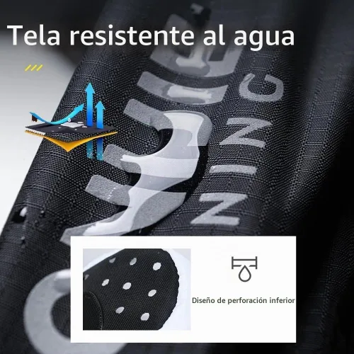 Vista 4 de Bolsa de almacenamiento para bastones de senderismo, impermeable y ligera, no se deforma fácilmente, adecuada para correr, chaleco de hidratación