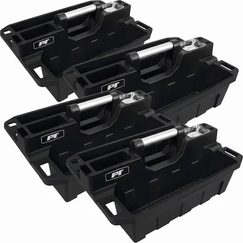 Vista 11 de Performance Tool W54012 Caja de herramientas organizadora de plástico resistente para talleres y garajes, color negro, 12.5 pulgadas