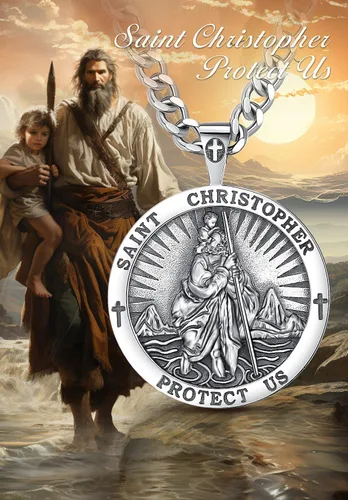Vista 9 de CELESTIA Medallas de plata de ley 925 San MiguelSan CristóbalSan BenitoSan GabrielVirgen MaríaJesúsCaravacaMetatrónSello de los Siete Arcángeles