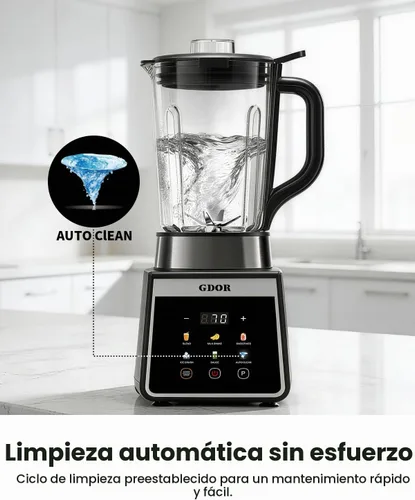 Vista 7 de GDOR Blender, Smoothie Blender 1300W Auto-Program Crush Ice