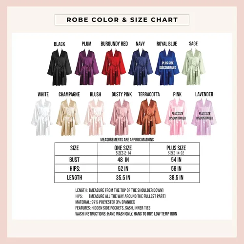Vista 5 de Women's Personalized Satin Robe For Bridesmaid Bride Wedding Bridal Party Monogram Getting Ready Outfit Short Robe Customize Your Own Monogram