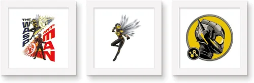 Vista 7 de Trends International Gallery Pops Marvel Ant-Man and the Wasp: Quantumania - Paquete de arte de pared de avispas (paquete de 3)