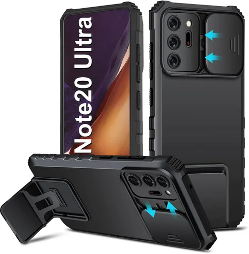Vista 27 de Note 20 - Funda compatible con Samsung Galaxy Note20 5G de 6.7 pulgadas, funda deslizante para cámara, funda de grado militar a prueba de golpes