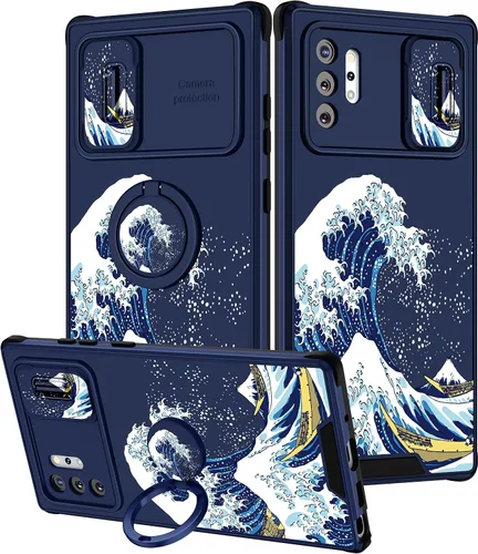 Vista 86 de Funda 2 en 1 para Samsung Galaxy S23 Ultra Flamingo para mujeres y niñas, diseño femenino de flamencos con cubierta deslizante para cámara y soporte