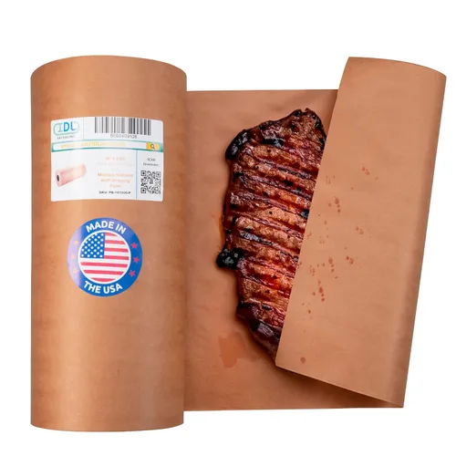 Vista 28 de Papel de carnicero negro de 18 x 2160 pulgadas (180 pies) – Rollo de papel de carnicero natural hecho en Estados Unidos para carne y pescado, sin