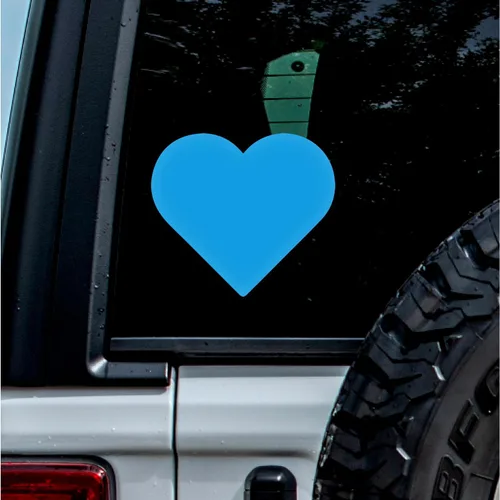 Vista 28 de Calcomanías transparentes de corazón 6 (azul celeste) Calcomanías de vinilo impermeables de alta calidad para teléfono portátil, accesorio