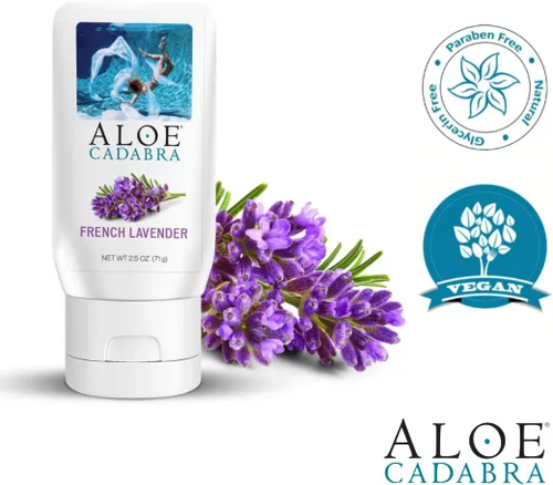 Vista 5 de Aloe Cadabra Lubricante personal con sabor e hidratante vaginal, lubricante orgánico de aloe comestible para hombres, mujeres y parejas, no mancha