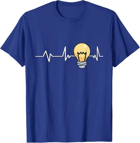 Vista 18 de Bombilla Heartbeat bombilla regalo bombilla bombilla camiseta Negro
