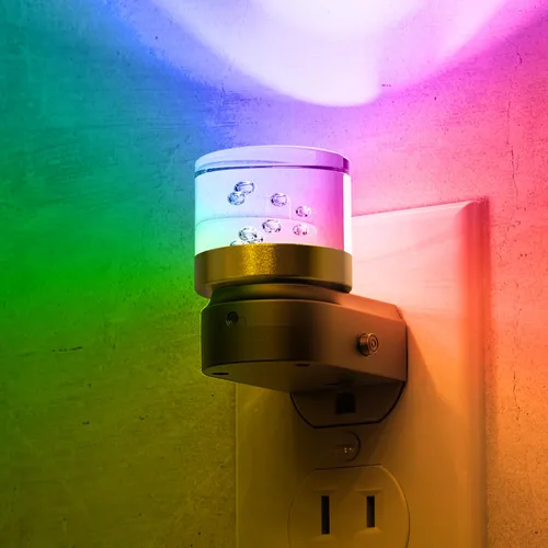 Vista 25 de L LOHAS LED - Luces nocturnas enchufables en la pared, temperatura de color ajustable 3000K/4000K/5000K, luz nocturna de burbujas con sensor
