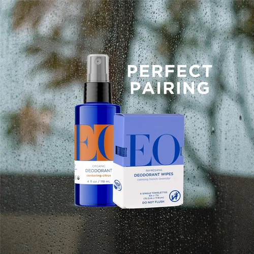 Vista 5 de EO Desodorante orgánico en aerosol, 4 onzas (paquete de 1), cítricos, hecho con aceites esenciales para hombres y mujeres