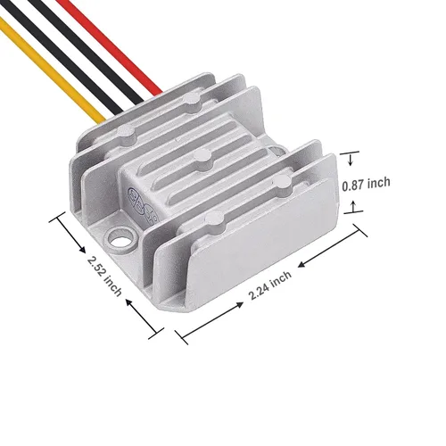 Vista 3 de 8-36V a 12V 6A 72W transformador reductor/ascendente DC a DC Buck Convertidor Carrito de golf Fuente de alimentación