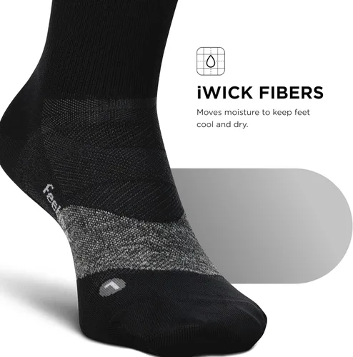 Vista 44 de Feetures Elite Ultra Light Cushion Mini Crew Sock - Calcetines deportivos con compresión dirigida