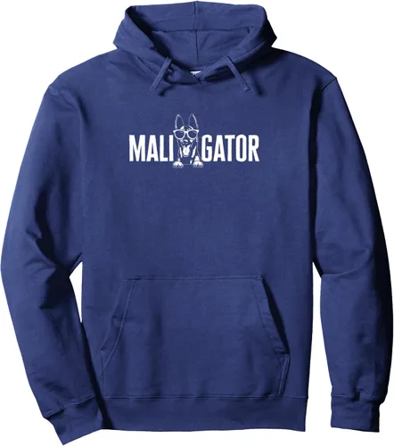 Vista 5 de Belgian Malinois Cool Maligator Belga Pastor Malinois - Sudadera con capucha, Negro