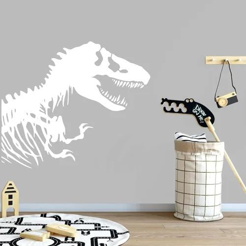 Vista 2 de Calcomanía de pared de dinosaurio, calcomanías de vinilo T-Rex, letrero de dinosaurio, tiranosaurio Rex, decoración de pared extraíble