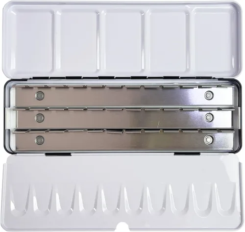 Vista 9 de FCLUB Sartenes vacías de acuarela – 20 sartenes completas (3ml) y 20 sartenes medias (2ml), sartenes de pintura de acuarela de plástico rellenables