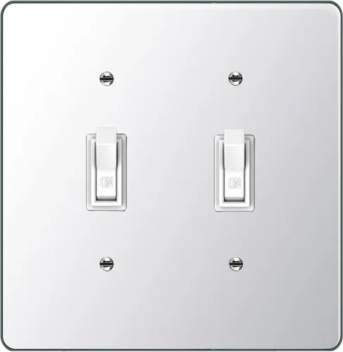 Vista 9 de Placa de pared con espejo plateado para interruptor de luz, placa de pared acrílica duradera, placa de pared decorativa de una sola pandilla