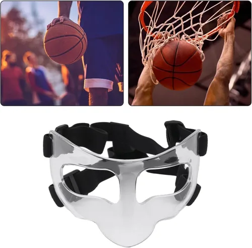 Vista 8 de Adjustable Sports Nose Guard for Men Women Black half face
