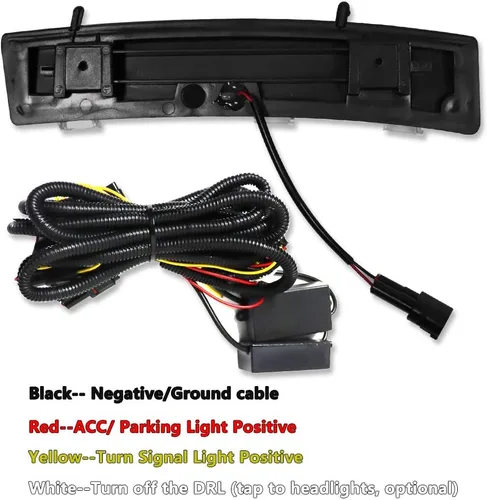 Vista 3 de Parachoques delantero LED Switchback luces de circulación diurna ámbar/blanco con kit de lámpara de señal de giro para Nissan 350z LCI 2006-2009