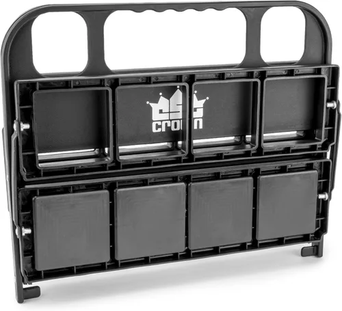 Vista 3 de Crown Sporting Goods Portabebidas deportivas plegables con 8 botellas de plástico con tapa de rosca de 36 onzas