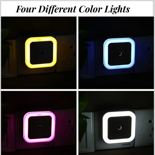 Vista 6 de Othmro ABS L65 × W65 × H68 Luz nocturna enchufable luz cálida LED Navidad bombilla luces de cama con sensor automático de atardecer a amanecer