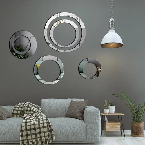 Vista 8 de KIMOBER 13 calcomanías de pared con forma de corazón, acrílico plateado para el día de San Valentín, autoadhesivas, removibles, para decoración