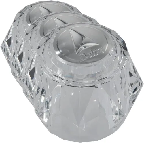 Vista 2 de Delta Faucet RP2392 Kit de manija de perilla transparente simple con botón, otros acabados