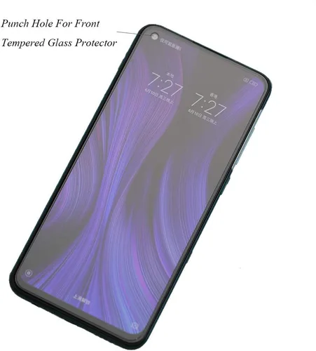 Vista 8 de Ibywind Protector de pantalla para Redmi Note 9, con 2 piezas de vidrio templado, 1 protector de lente de cámara, 1 película de fibra de carbono