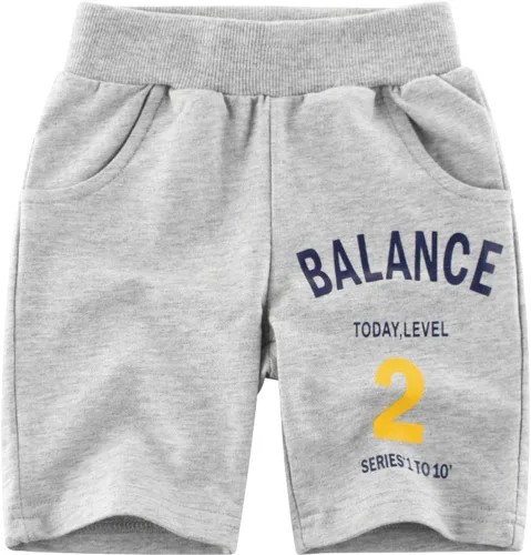 Vista 2 de HUAER& Paquete de 2 pantalones cortos de punto de verano para bebé niño