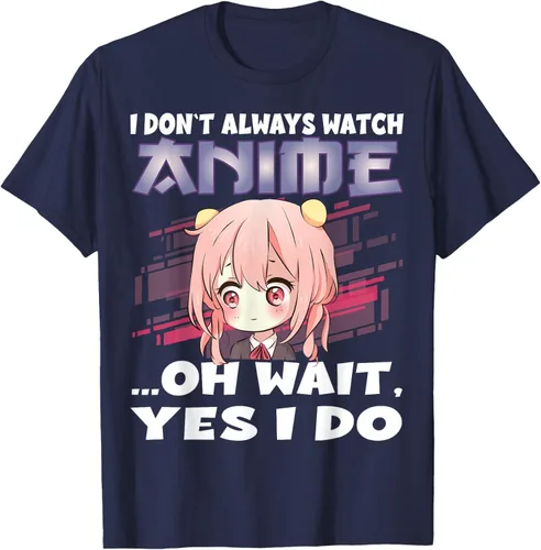 Vista 63 de Ver camiseta japonesa de anime con estampado de anime Girl, Negro, S