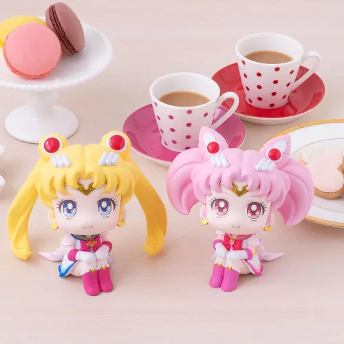 Vista 2 de Megahouse Lookup Pretty Guardian Sailor Moon - Super Sailor Moon y Super Chibi Moon Set [con regalo]
