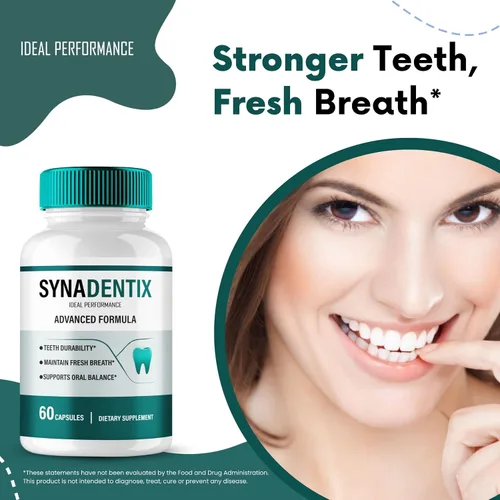Vista 4 de SynaDentix - Cápsulas oficiales de Syna Dentix, píldoras de suplemento de salud oral Syna Dentix, máxima fuerza, totalmente naturales para la salud