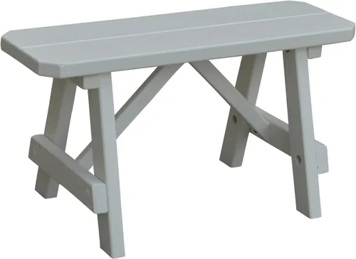 Vista 96 de Furniture Barn USA Pine - Banco tradicional de 2 pies, color negro