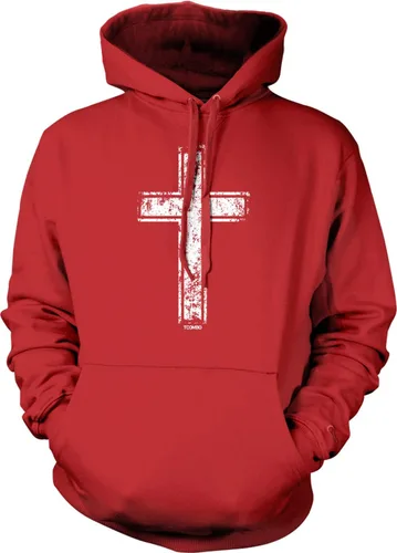 Vista 15 de Tcombo Sudadera con capucha unisex con diseño de cruz angustiada