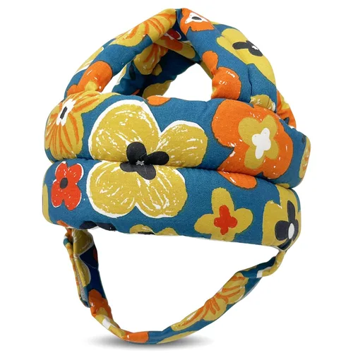 Vista 23 de Protector de cabeza de bebé, casco de bebé para gatear, caminar, sin golpes, cabeza de seguridad, gorra protectora ajustable para caminar, jugar
