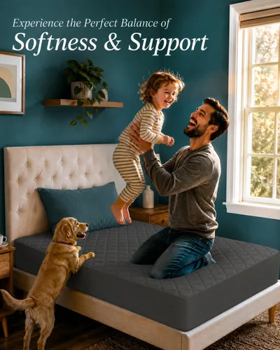 Vista 6 de Utopia Bedding - Funda acolchada para colchón individual, tamaño individual, protector y cubierta de colchón elástico con bolsillo profundo que se