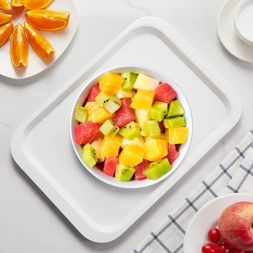 Vista 6 de PFW-15106-02 - Bandejas rectangulares de melamina para servir de 15 x 10.6 pulgadas, bandejas de comida rápida para desayuno, almuerzo y cena