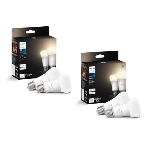 Vista 10 de Philips Hue 476951 Bombilla inteligente, 2, blanco suave (solo regulable), 2 cuenta