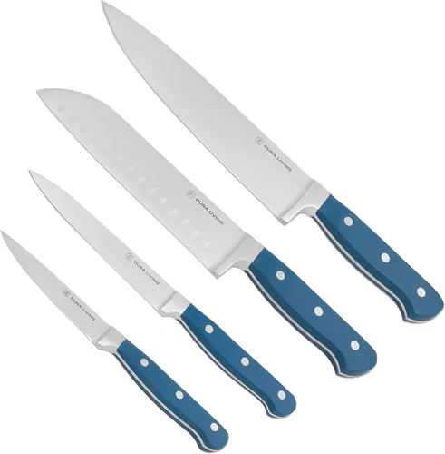 Vista 25 de DURA LIVING Juego de 2 cuchillos de cocina de alta calidad, cuchillo utilitario ultraafilado de 5 pulgadas y cuchillo de pelar de 3.5 pulgadas