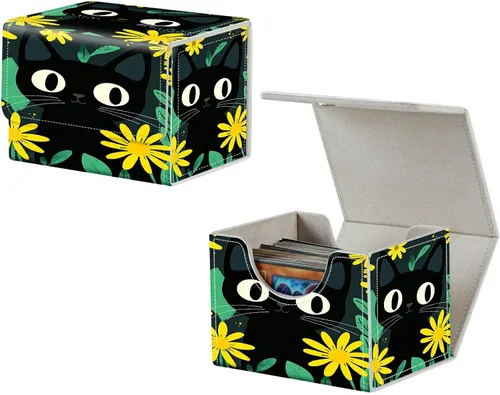 Vista 26 de MTG Commander - Caja de cartas intercambiables, más de 100 tarjetas con funda con funda de piel sintética, caja de almacenamiento de tarjetas