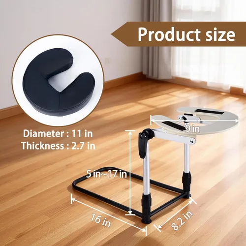Vista 5 de Reposacabezas de masaje para cama en casa, almohada ajustable para cama, almohada boca abajo después de cirugía ocular, almohada de masaje portátil